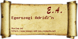 Egerszegi Adrián névjegykártya