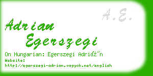 adrian egerszegi business card